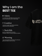 Eclipsed Dreams Unisex Black Oversized T-Shirt