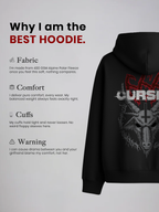 Cursed Soul Unisex Black Oversized Fit Fleece Hoodie