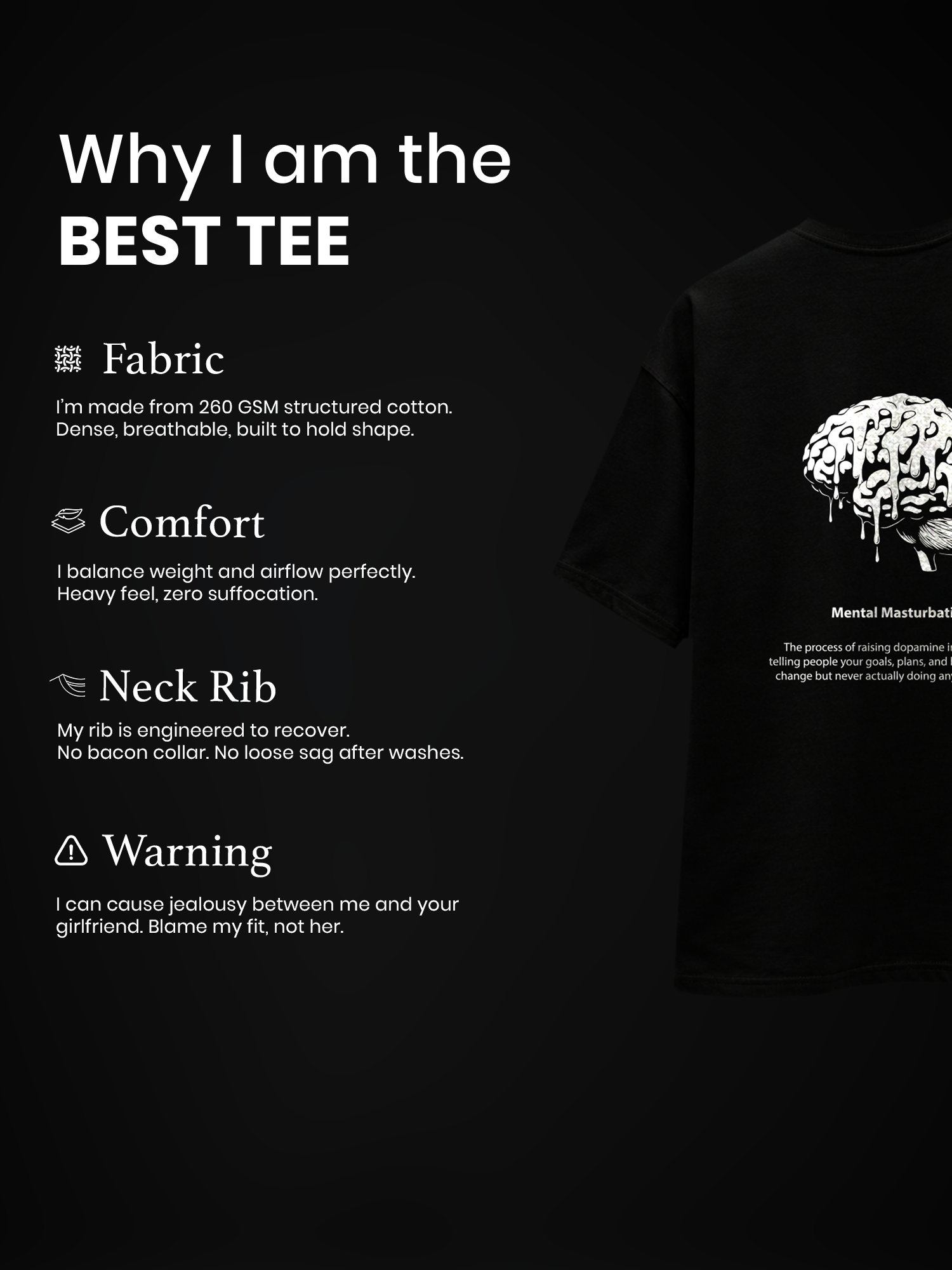 Shadow Plan Black Unisex Oversized Tshirt