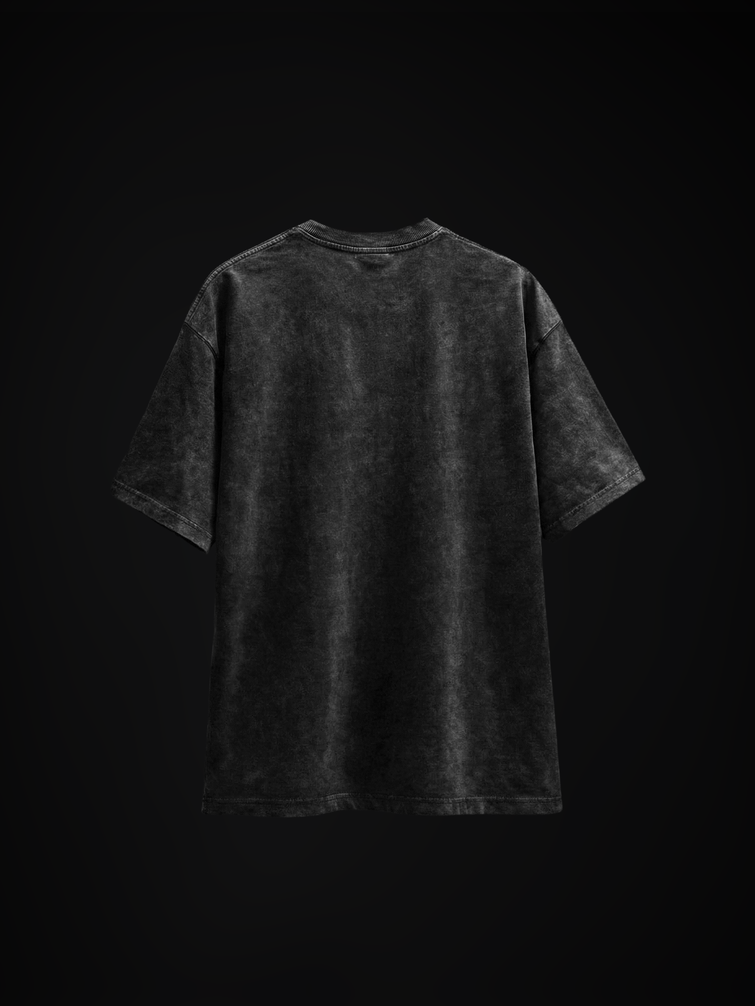 Broken Pour Unisex Black Acid Wash Tshirt
