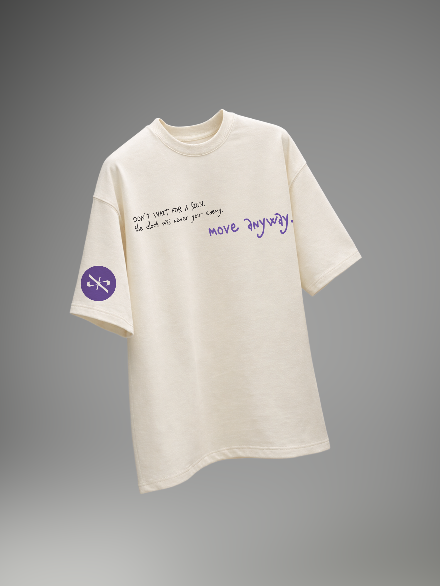 Zero Hour Unisex Off-White Oversized T-Shirt