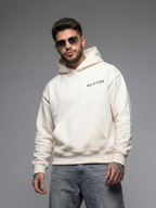 Classic Off-White Oversized Fit Fleece Hoodie