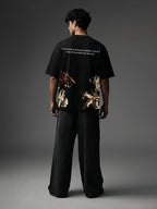 Indrajeet Unisex Black Oversized T-Shirt