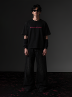The Millennials Unisex Black Oversized T-Shirt