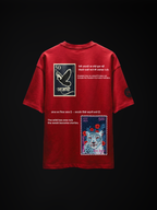 The Stamp Unisex Red Oversized T-Shirt