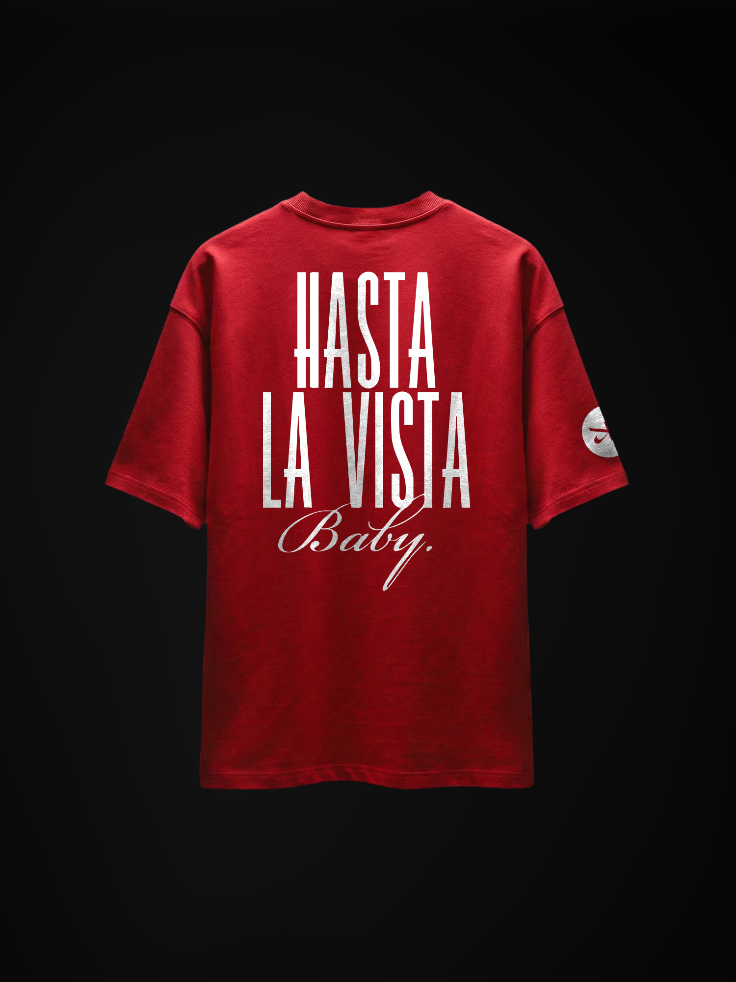 The Final Act Unisex Red Oversized T-Shirt