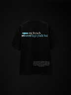 The Pardon Unisex Black Oversized Tshirt