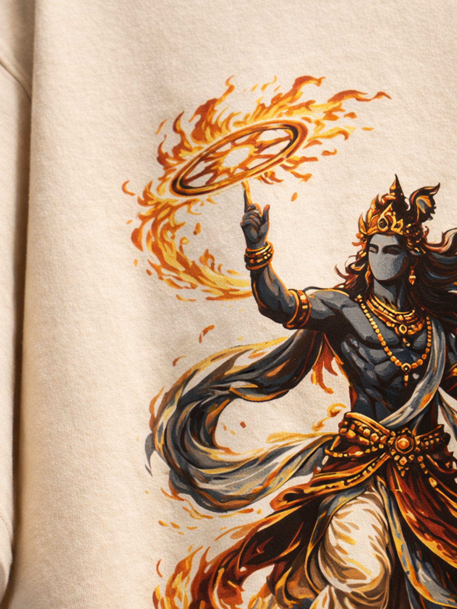 Sacred Fury Unisex Off-White Oversized T-Shirt