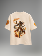 Sacred Fury Unisex Off-White Oversized T-Shirt