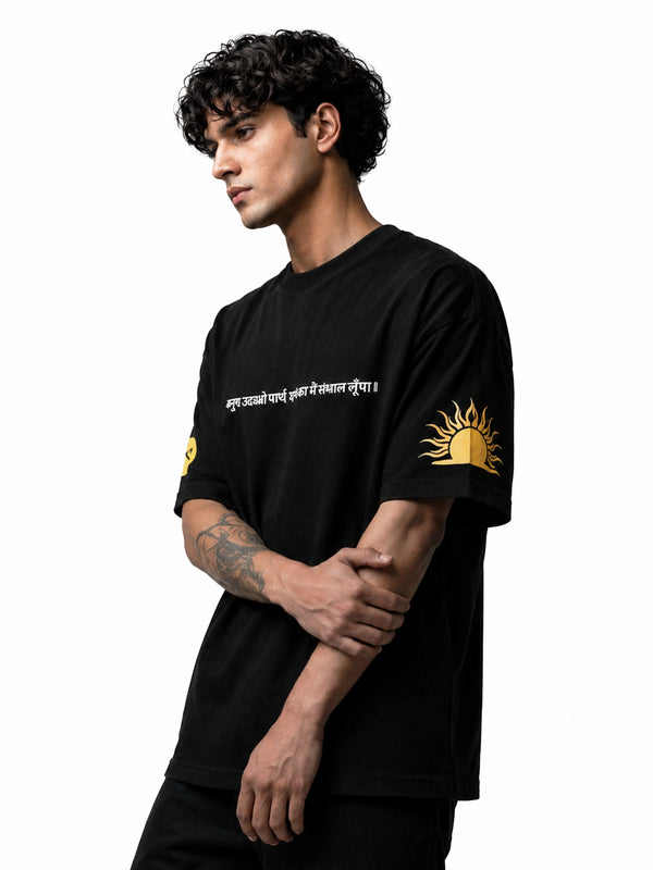 Holy Havoc Unisex Black Oversized T-Shirt