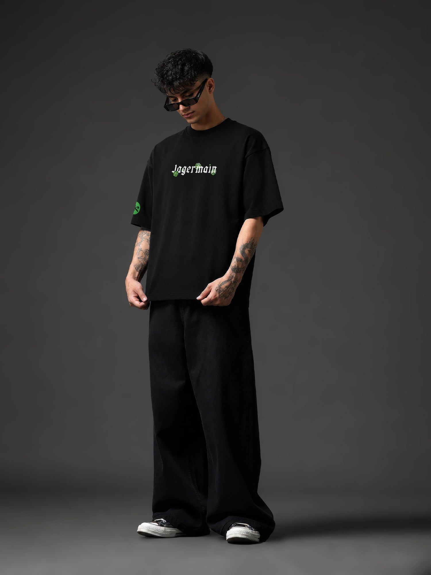 The Baddiemeister Unisex Black Oversized T-Shirt