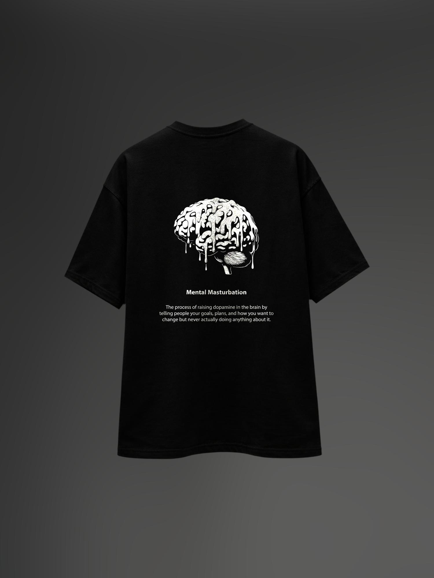 Shadow Plan Black Unisex Oversized Tshirt