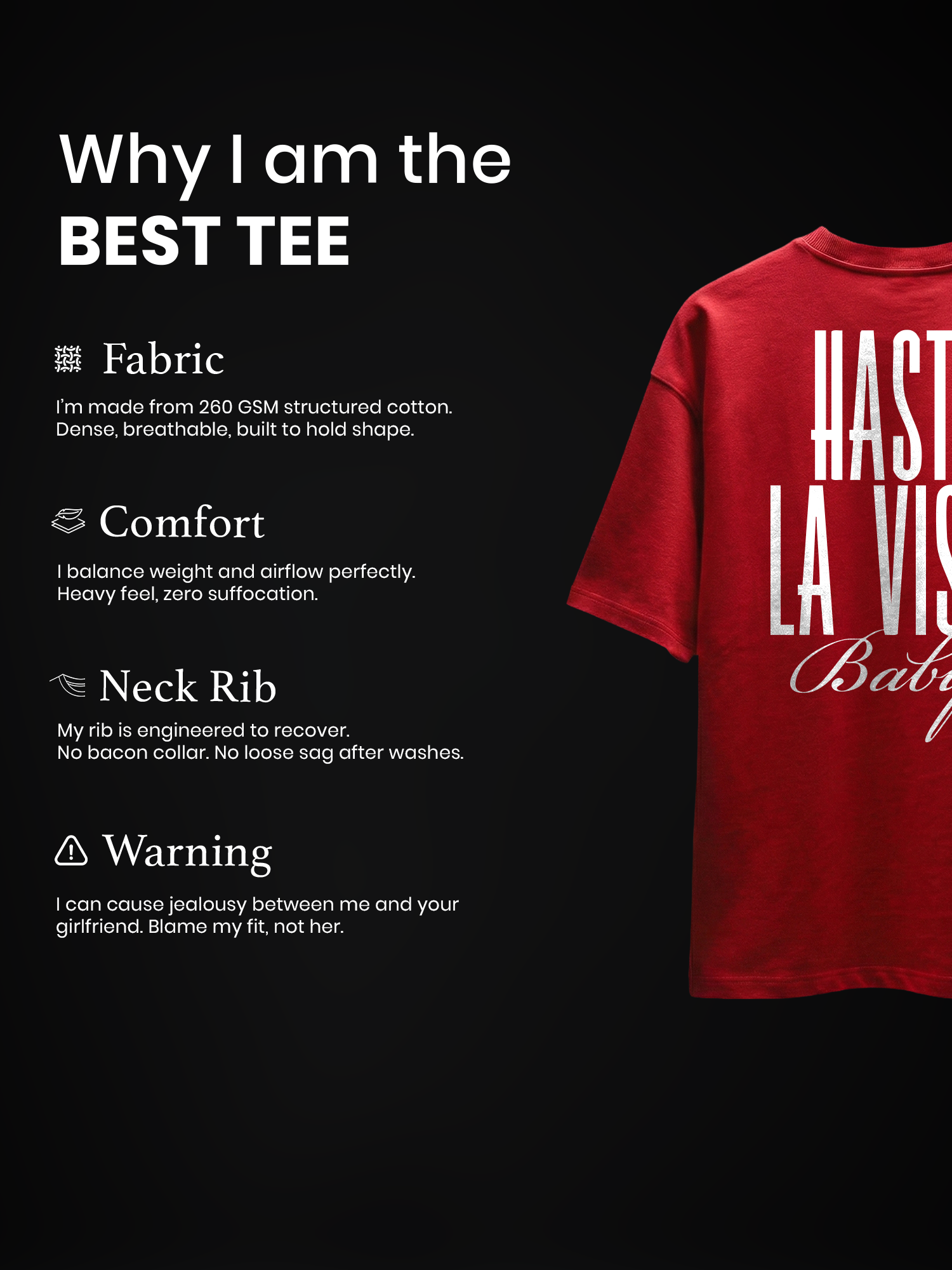 The Final Act Unisex Red Oversized T-Shirt