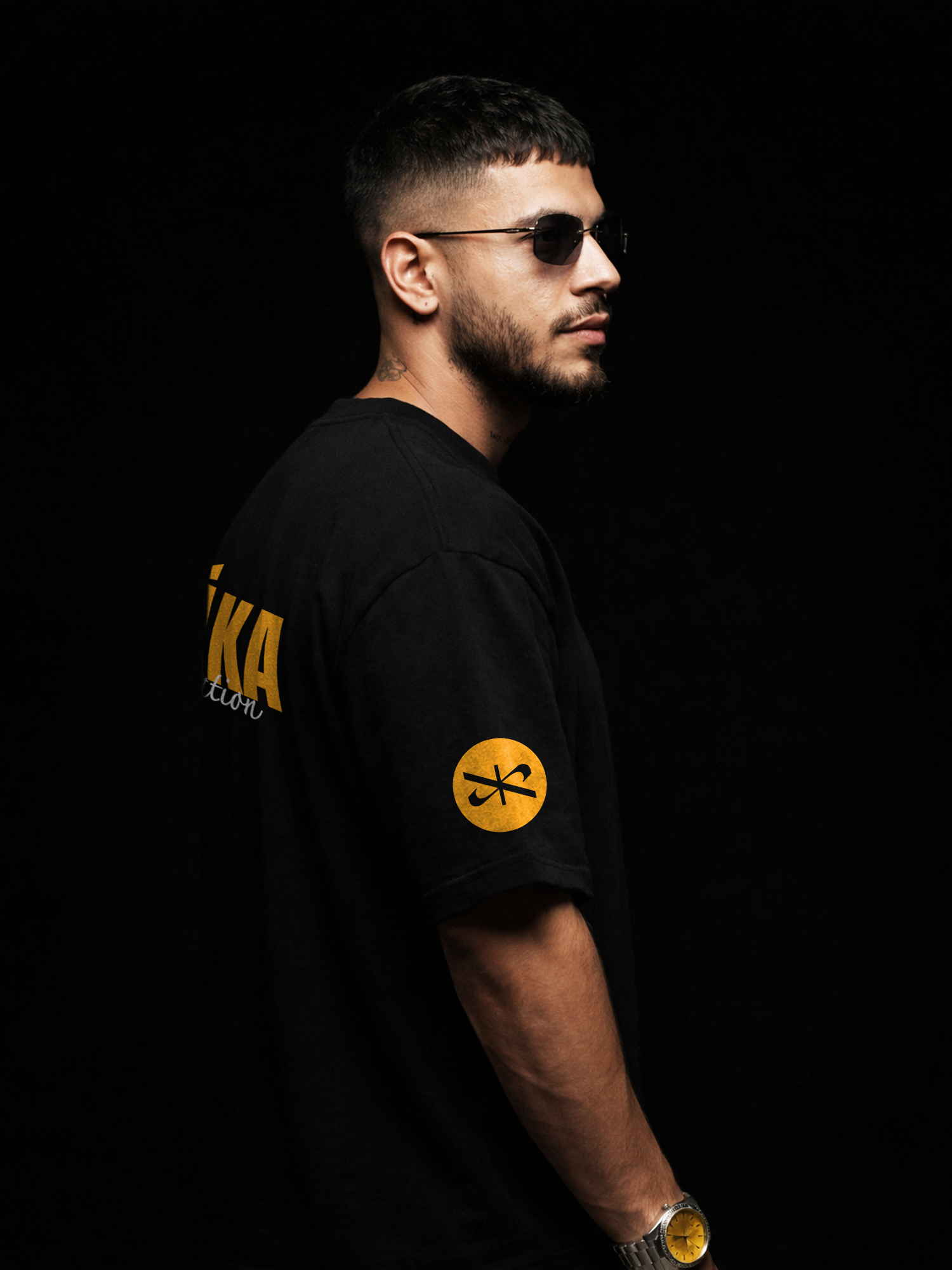 The Unapologetic Unisex Black Oversized Tshirt