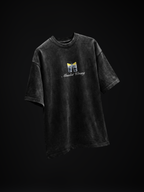 The Absolut Baddie Unisex Black Acid Wash Tshirt