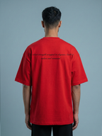 Black Panther Unisex Red Oversized T-Shirt