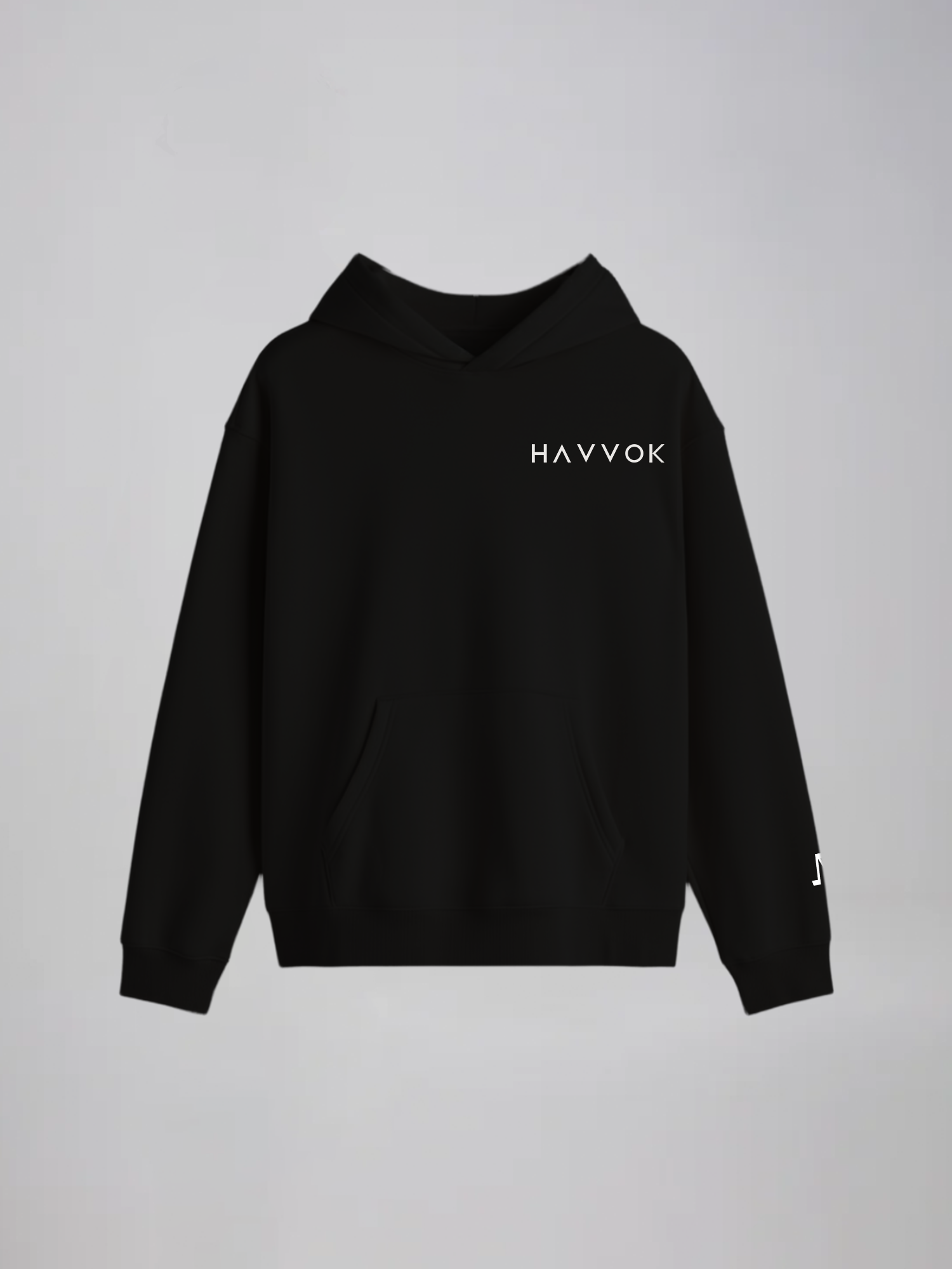 Classic Black Oversized Fit Fleece Hoodie