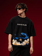 God's Plan Black Oversized T-Shirt
