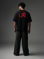 Ved Vibe Unisex Black Oversized T-Shirt