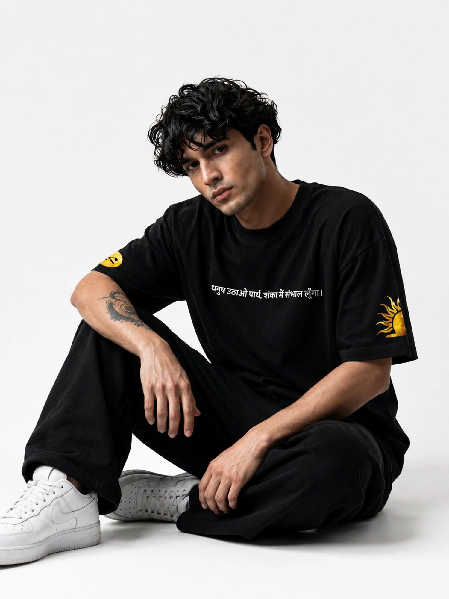 Holy Havoc Unisex Black Oversized T-Shirt