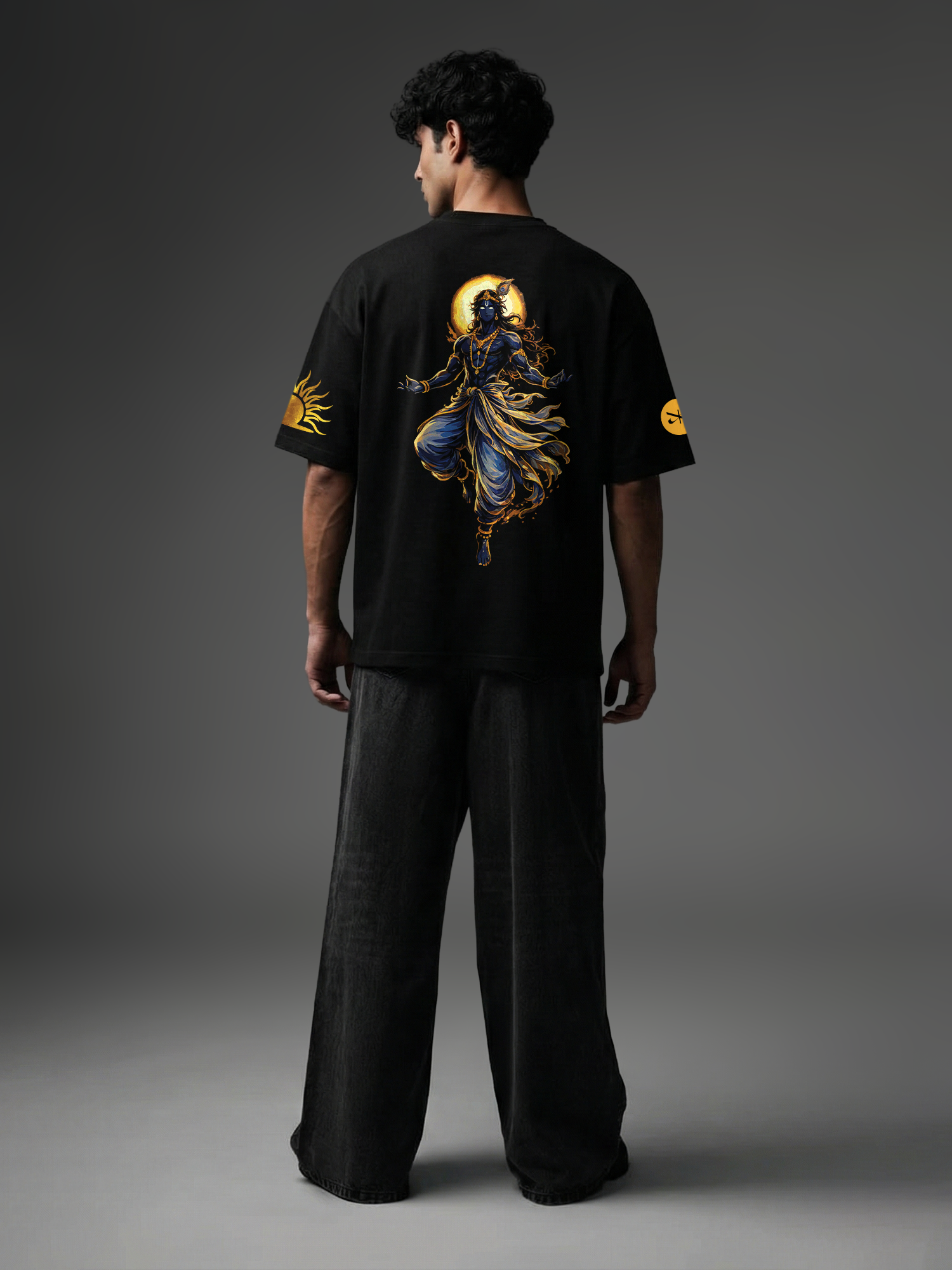 Holy Havoc Unisex Black Oversized T-Shirt