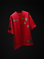 The Havvok Racing Unisex Red Oversized T-Shirt