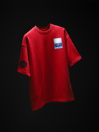 The Stamp Unisex Red Oversized T-Shirt