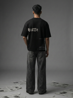 Eclipsed Dreams Unisex Black Oversized T-Shirt