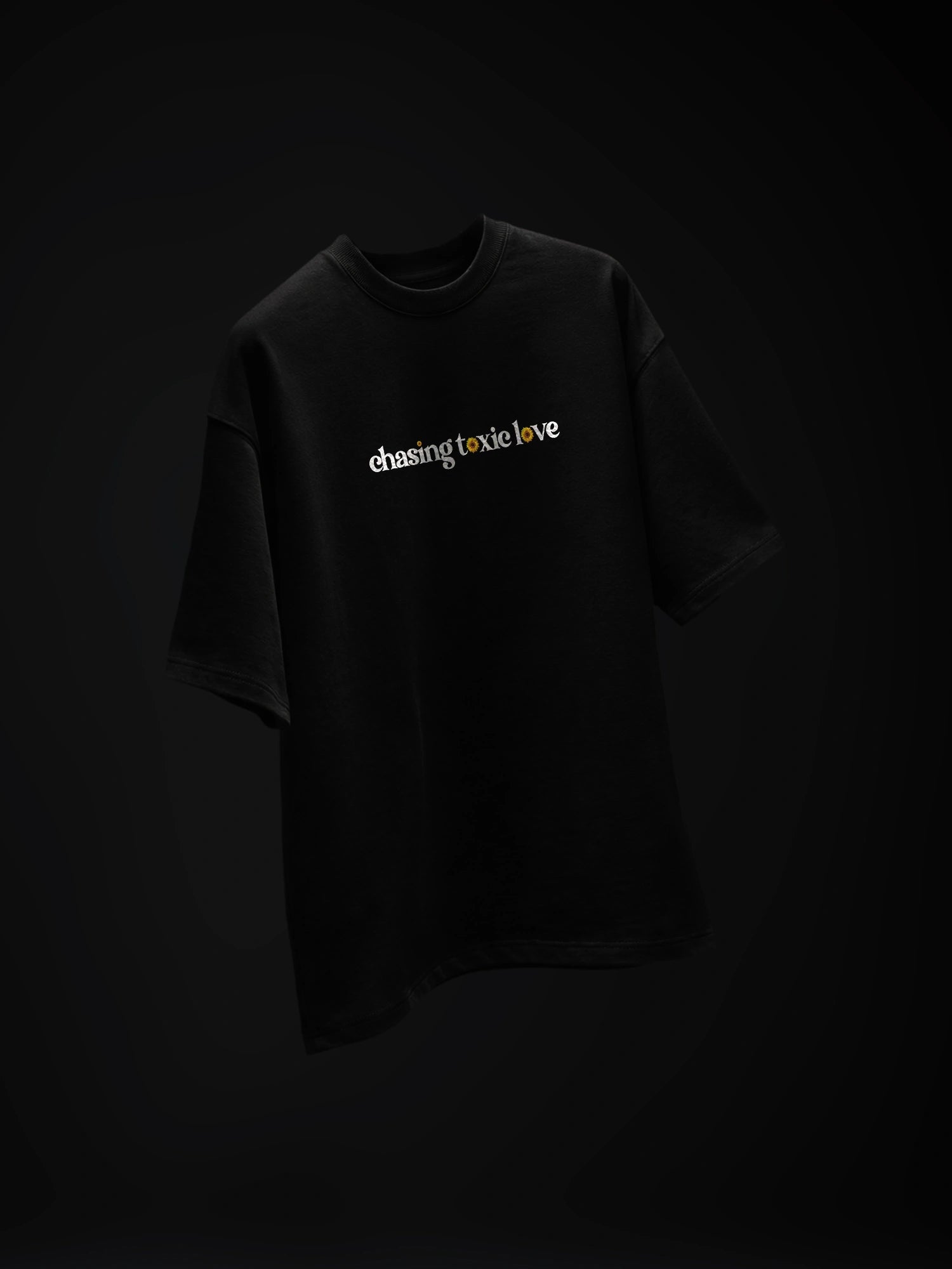 The Sunflower Theory Unisex Black Oversized T-Shirt