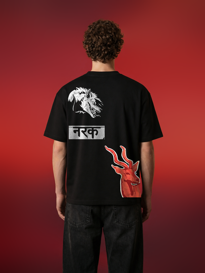 The Niyat Unisex Black Oversized Tshirt