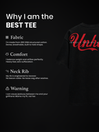 The Unholy Unisex Black Oversized T-Shirt