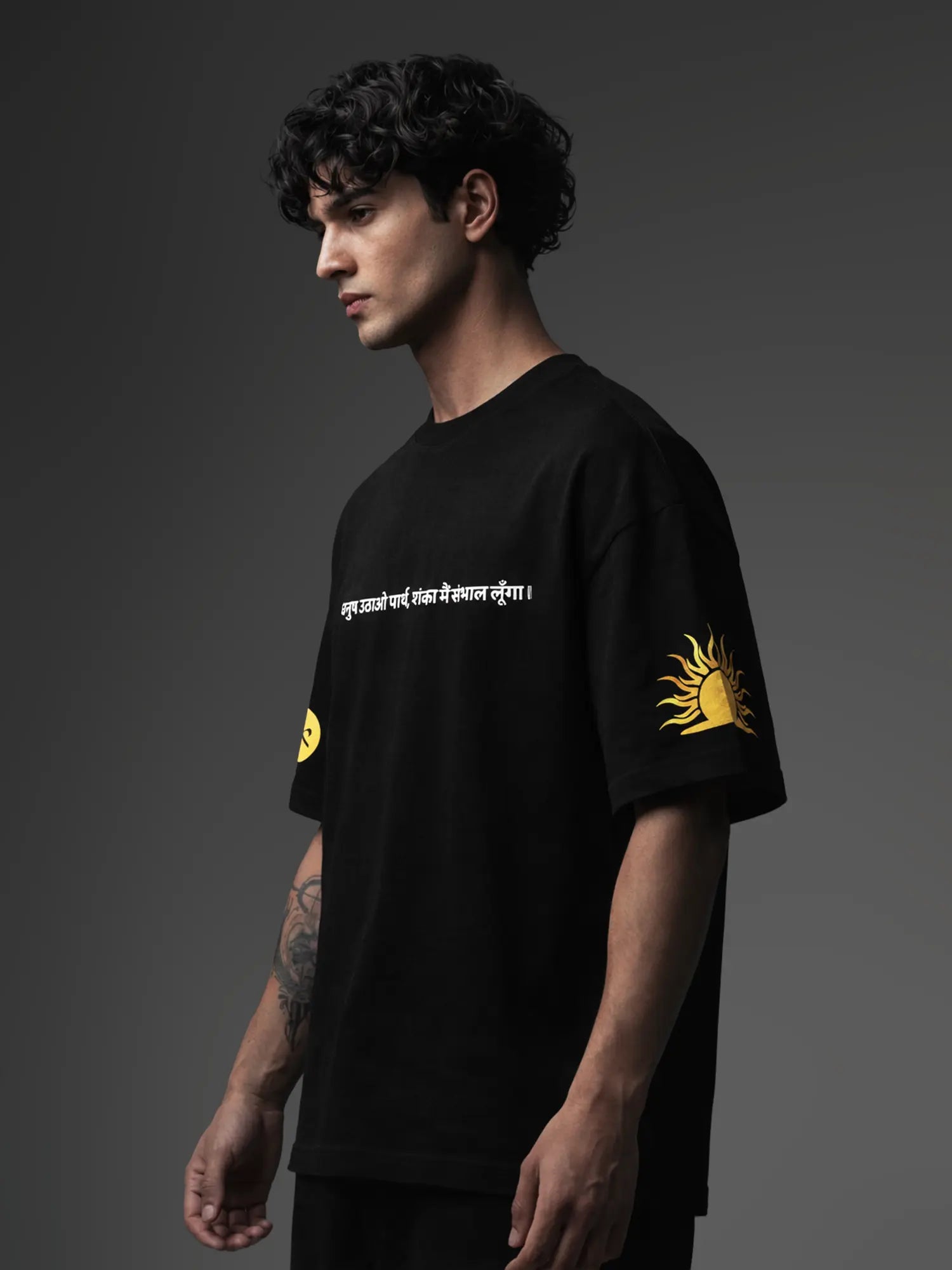 Holy Havoc Unisex Black Oversized T-Shirt