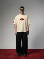 Same Clown Unisex Off-White Oversized T-Shirt