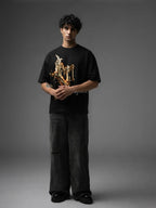 Indrajeet Unisex Black Oversized T-Shirt