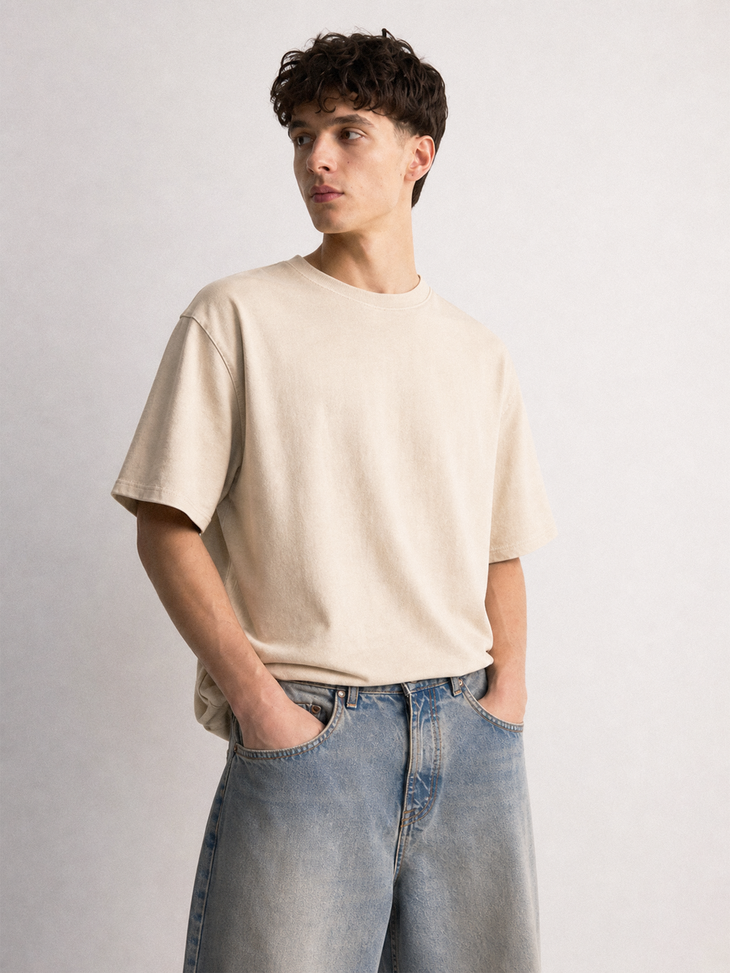 Classic Off White Unisex Oversized T-Shirt