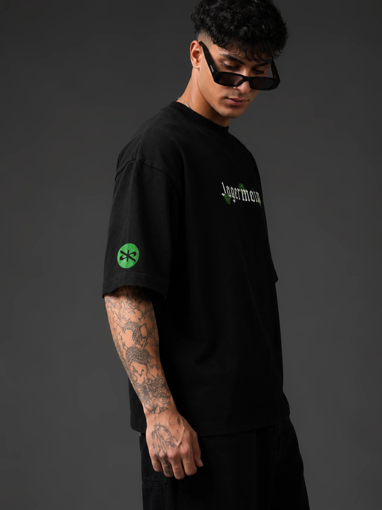 The Baddiemeister Unisex Black Oversized T-Shirt