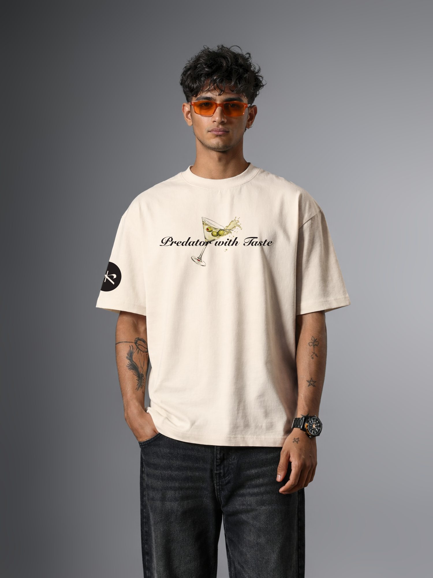 Predator's Pour Unisex Off-White Oversized T-Shirt