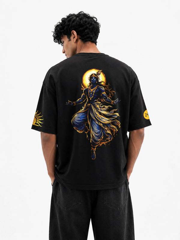 Holy Havoc Unisex Black Oversized T-Shirt