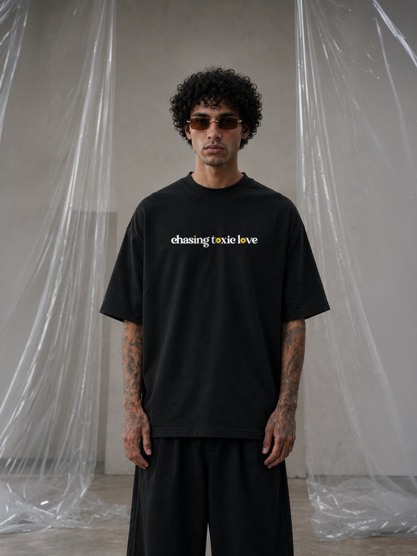 The Sunflower Theory Unisex Black Oversized T-Shirt