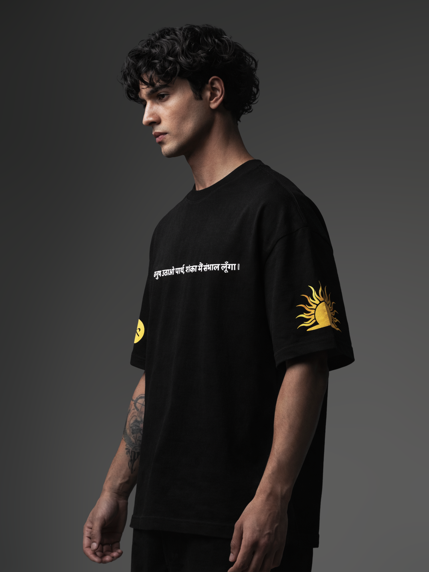 Holy Havoc Unisex Black Oversized T-Shirt