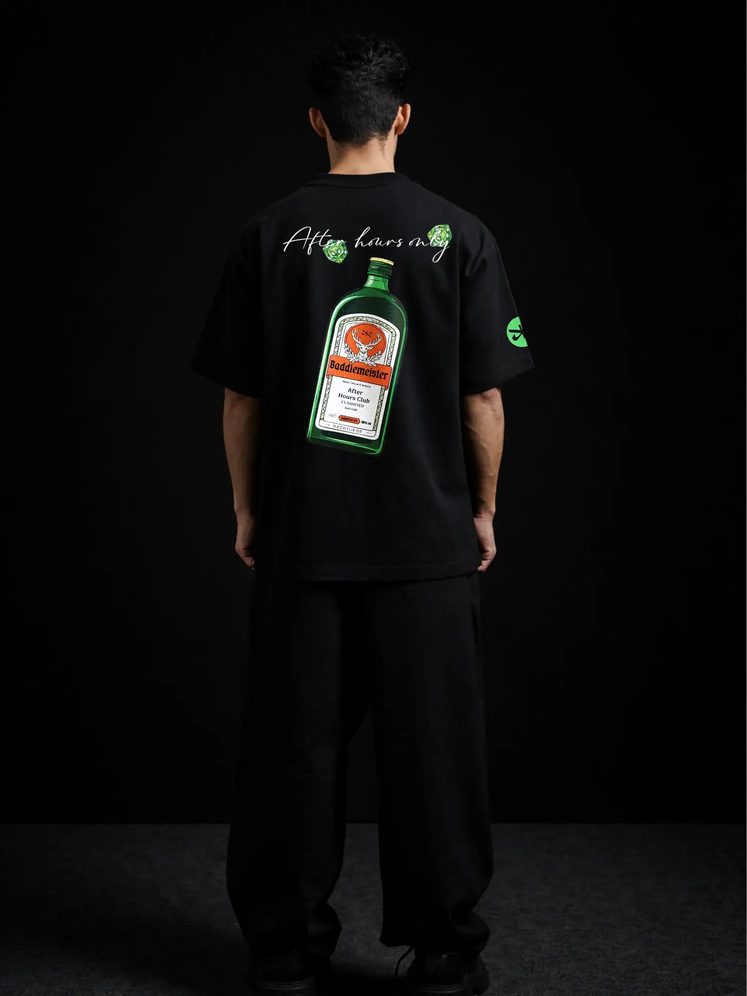 The Baddiemeister Unisex Black Oversized T-Shirt