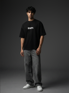Shadow Plan Black Unisex Oversized Tshirt
