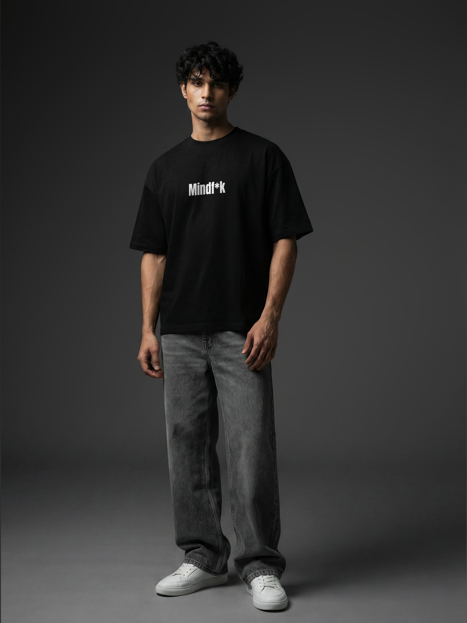 Shadow Plan Black Unisex Oversized Tshirt