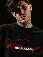 Untamed Unisex Black Oversized T-Shirt