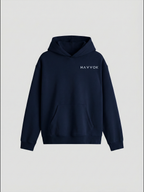 Classic Navy Blue Oversized Fit Fleece Hoodie