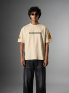Sacred Fury Unisex Off-White Oversized T-Shirt