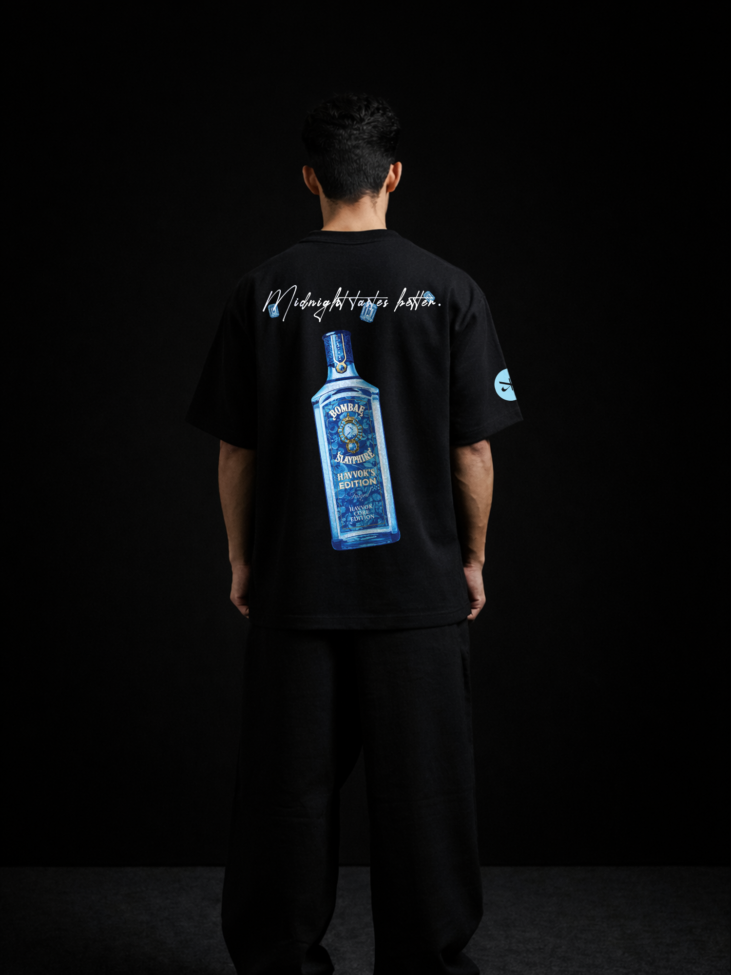 The Slay-Fire Unisex Black Oversized T-Shirt