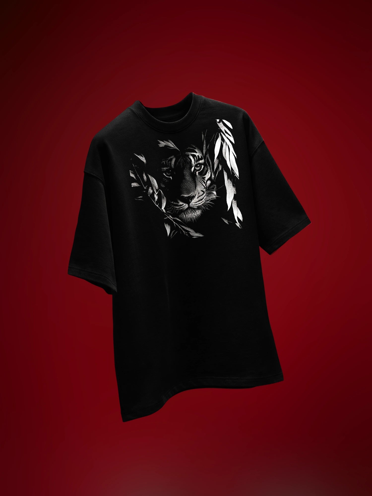 Alpha Unisex Black Oversized T-Shirt