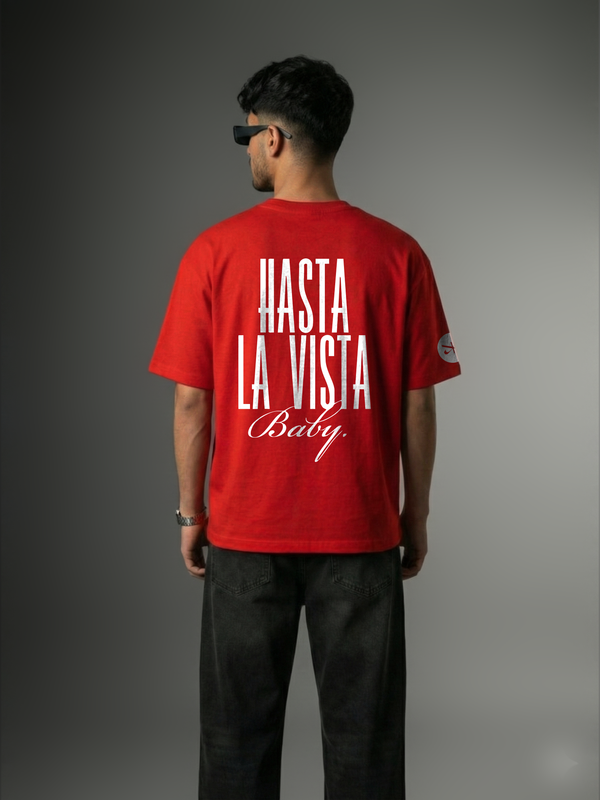 The Final Act Unisex Red Oversized T-Shirt