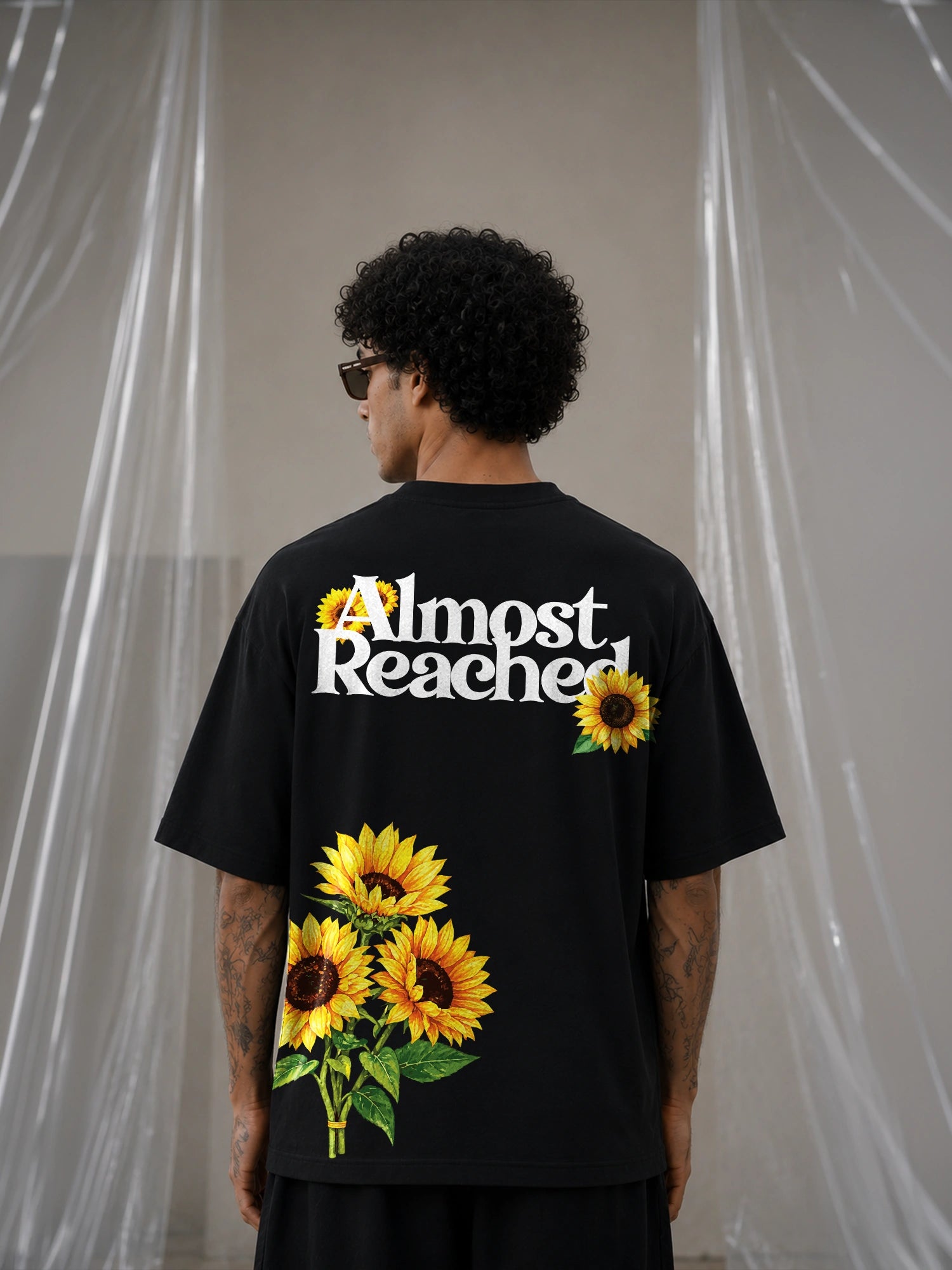 The Sunflower Theory Unisex Black Oversized T-Shirt